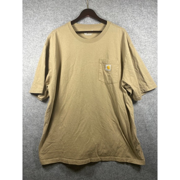 Carhartt Other - Carhartt Mens Loose Fit Heavyweight Pocket T-Shirt Tan 2XL K87 Workwear Tee